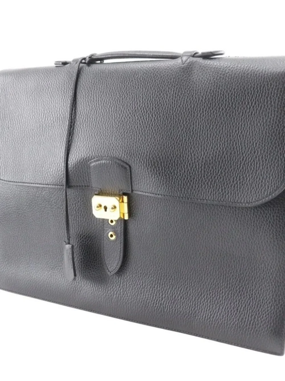 HERMES Sac a Depeche 41 Business bag black Fjord mens